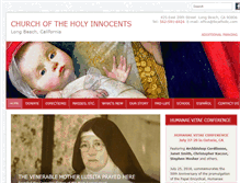 Tablet Screenshot of lbcatholic.com